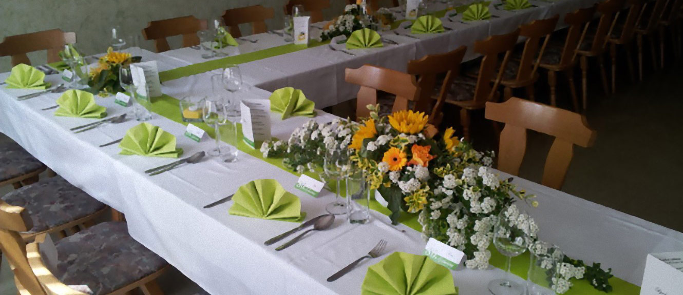 Gedeckter Tisch